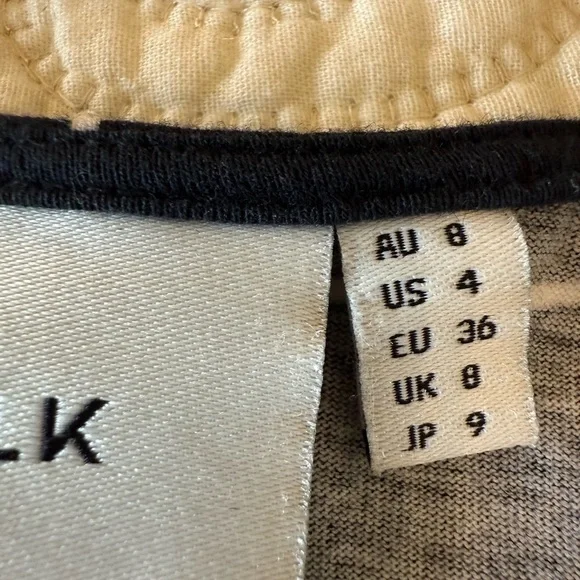 100% Cotton ELK black white grid t-shirt dress with pockets - women's 4 - Picture 4 of 7